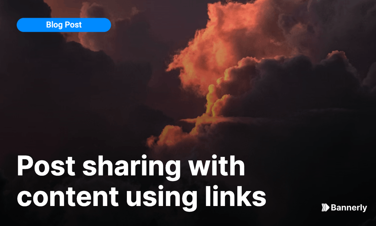 How to share a post with link?